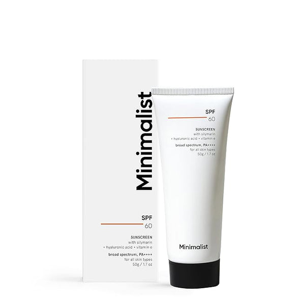 Minimalist Sunscreen SPF 60 PA ++++ Pregnancy Safe - 50 ml