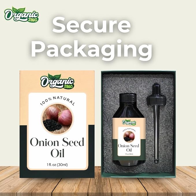 Organic Zing Onion Seed (Allium Cepa) Oil | Carrier Oil for Haircare & Skincare - 30 Ml