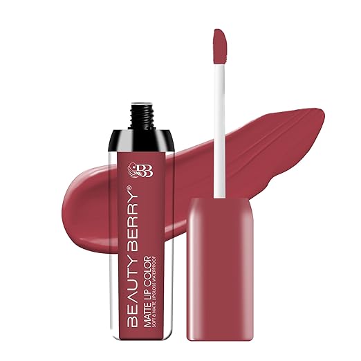 Beauty Berry Soft & Matte Waterproof Lip Color Liquid Lipstick 03 Dusty Rose - 4.5 ml