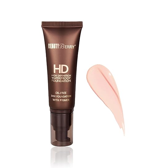 Beauty Berry High Definition Water Proof Foundation Nude Beige - 30 ml