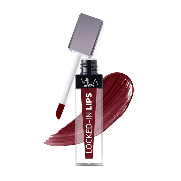 Mila Beaute Locked in Lips Liquid Lipstick Mulled Wine (Matte) - 4.5 ml