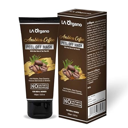 LA Organo Arabica Coffee Peel Off Mask - 100 gms