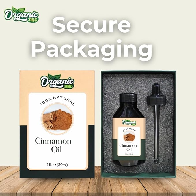 Organic Zing Cinnamon (Cinnamomum Verum) Oil | Essential Oil for Skincare, Aroma & Diffuser - 30 Ml