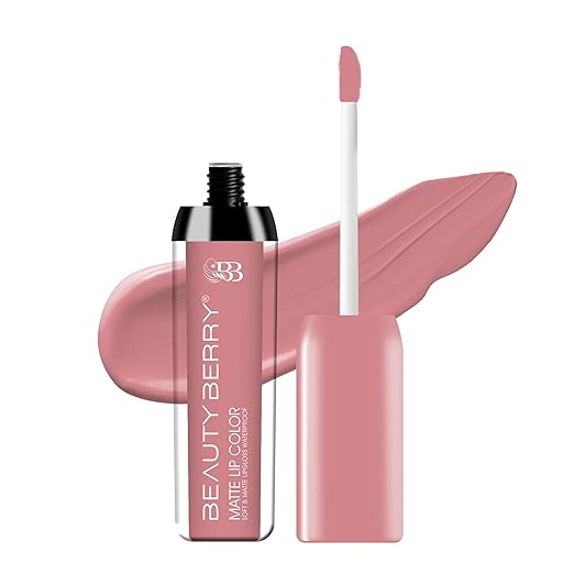Beauty Berry Soft & Matte Waterproof Lip Color Liquid Lipstick 12 Cotton Candy - 4.5 ml