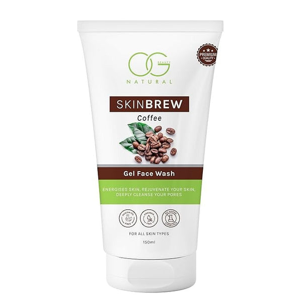 OG BEAUTY Natural Skinbrew Coffee Gel Face Wash - 150 ml