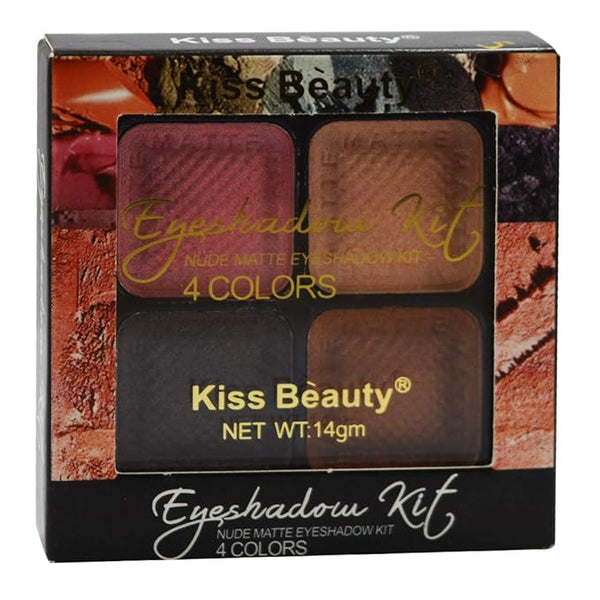 Kiss Beauty 4-Color Matte Eyeshadow 8156-05 - 14gm