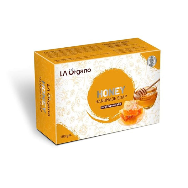 LA Organo Honey Handmade Natural Bath Soap - 100 gms