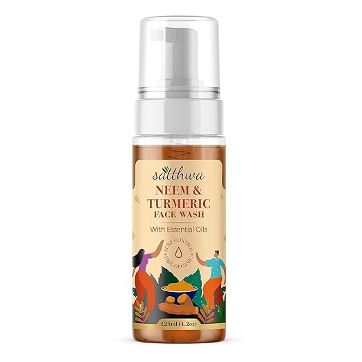 Satthwa Organic Neem & Turmeric Face Wash - 125 ml