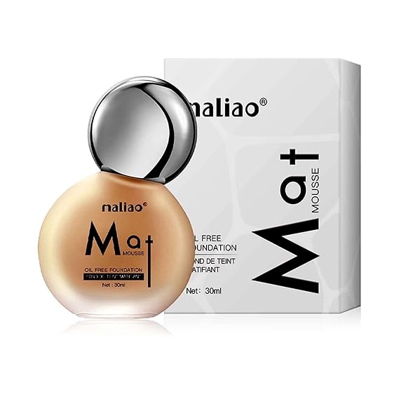 Maliao Matte Mousse Oil Free Foundation Natural Beige - 30 ml