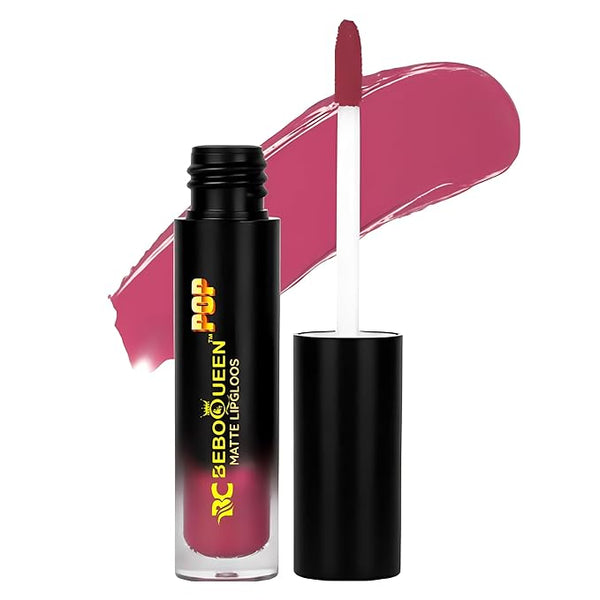 Bebo Queen Womens Matte Lip Gloss Lipstick Pink Peach - 50 gms