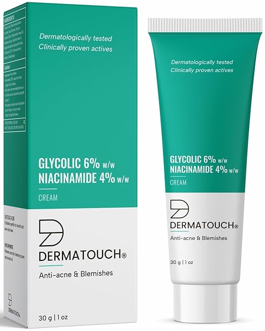 Dermatouch Glycolic 6% w/w Niacinamide 4% w/w Cream - 30 gms