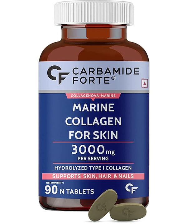 Carbamide Forte Marine Collagen For Skin Hair & Nails - 90 Tablets