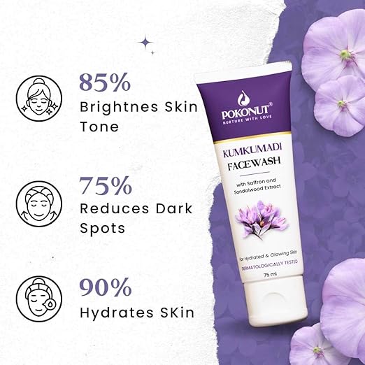 Pokonut Kumkumadi Facewash - 75 ml