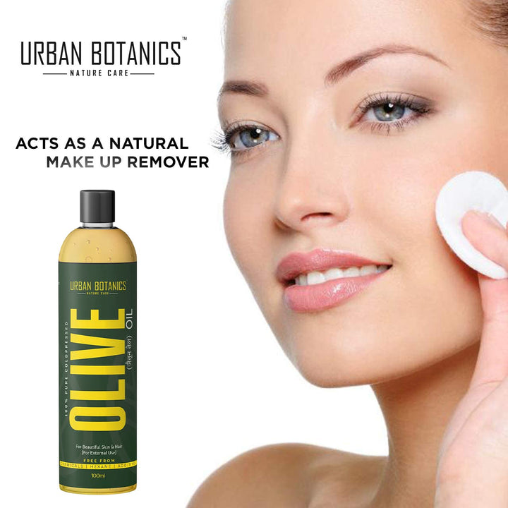 Urban Botanics Pure Cold Pressed Olive Oil for Hair and Skin - 100 ml