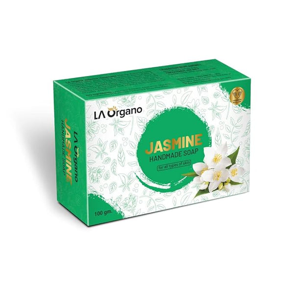 LA Organo Handmade Jasmine Bathing Soap - 100 gms