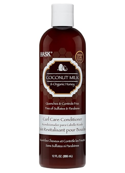 Hask Coconut Milk & Honey Conditioner For Curly Hair - 355 ml