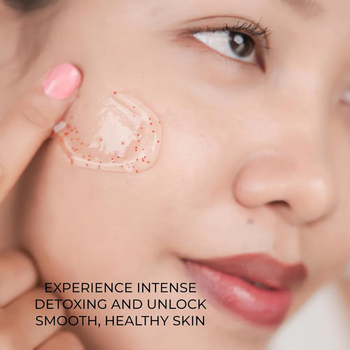 Biohills Skin Detoxing & Brightening Face Scrub | Rose & Jasmine for Hydration | Saffron, Marigold & Niacinamide for Even Tone & Anti-Aging | Hyaluronic & Alpha Arbutin for Skin Clarity 
