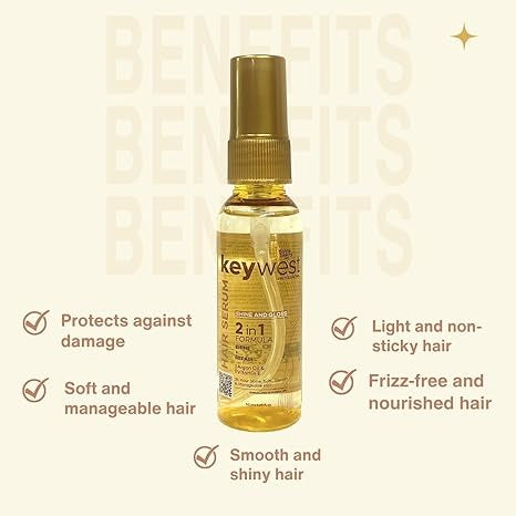 Keywest Professional Shine & Gloss Hair Serum - 50 ml