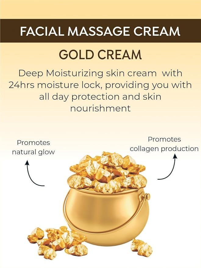 Beeone Gold Premium Massage Cream for Combination Skin - 900 ml
