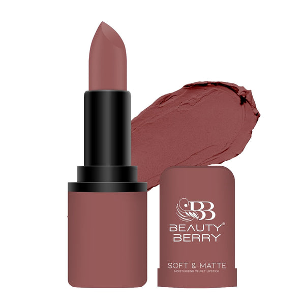 Beauty Berry Soft & Matte Lipstick Rusty Rose - 4 gms