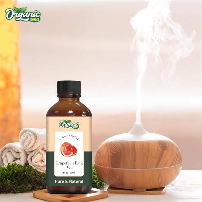 Organic Zing Grapefruit Pink (Citrus × Paradisi) Oil | Essential Oil for Skincare, Hair Care, Aroma and Diffusers - 30 Ml