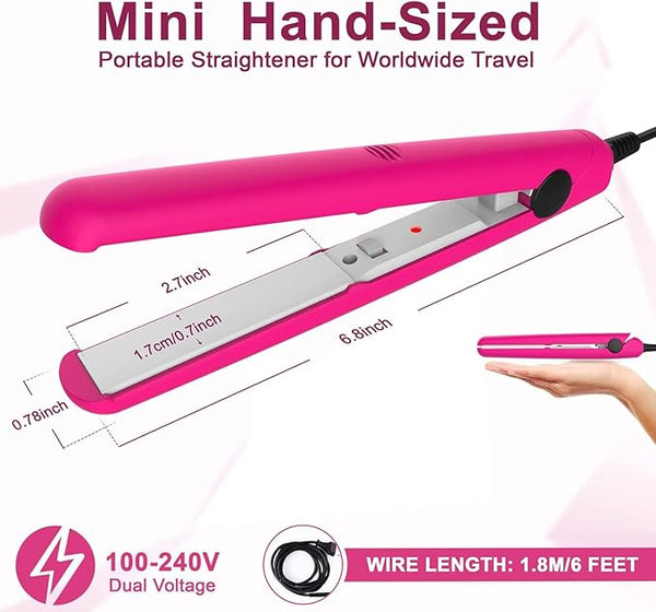 TopFinder Mini 2 in 1 Hair Straightener and Curler