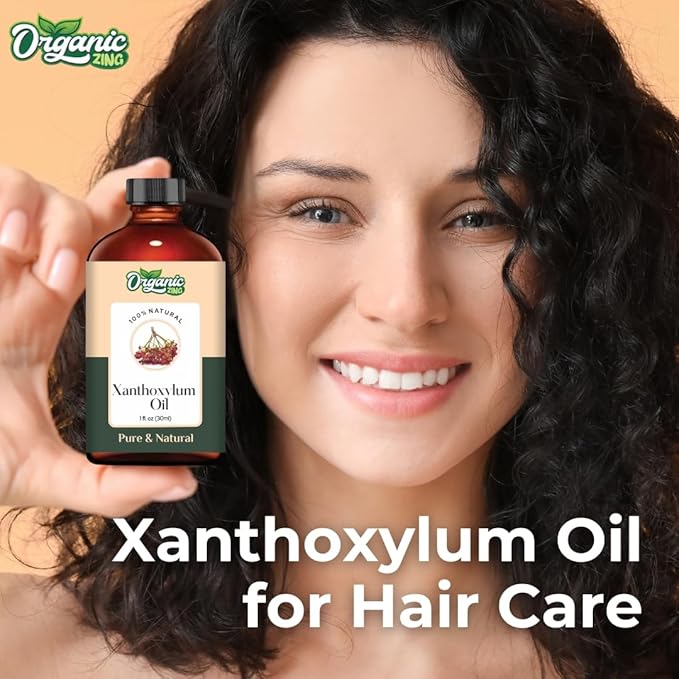 Organic Zing Xanthoxylum (Zanthoxylum) Oil | Essential Oil for Aroma, Diffusers & Massage - 30 Ml