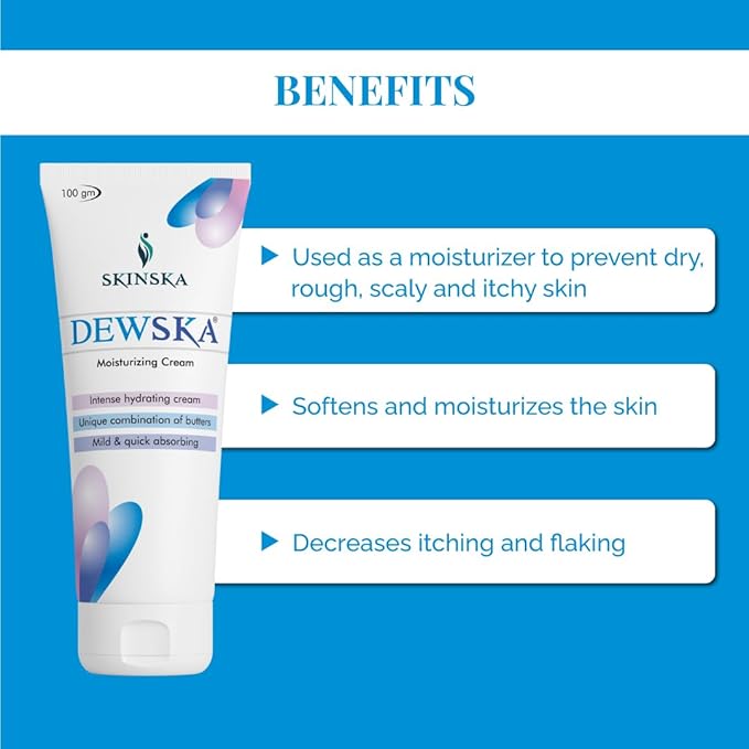 Skinska Naturals Dewska Moisturising Cream - 100 Gms | Pack of 2