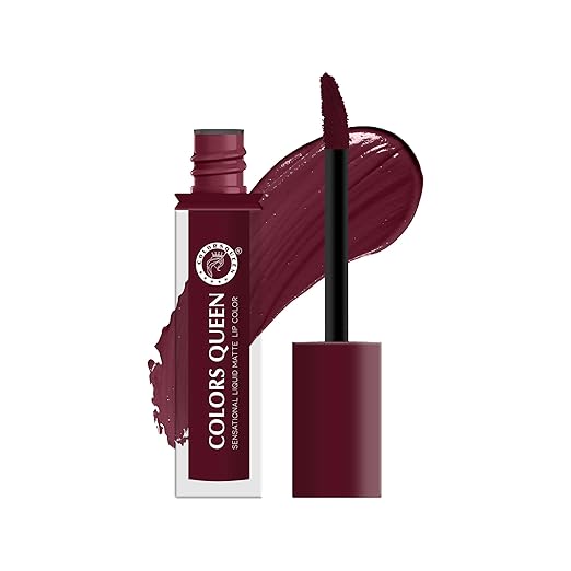Colors Queen Sensational Liquid Matte Lipstick 13 Mulied Wine - 7 gms