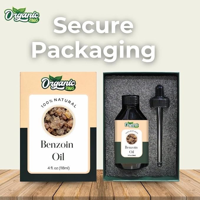 Organic Zing Benzoin (Styrax Benzoin) Oil | Essential Oil for Skincare, Aroma & Diffusers - 118 Ml