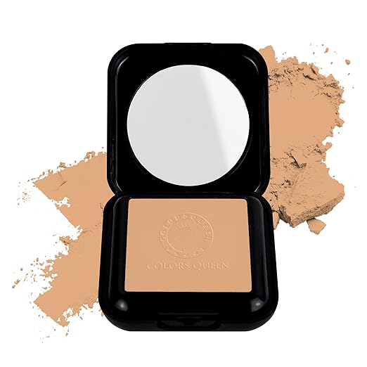 Colors Queen Fit for U Matte Compact Powder 04 Amber - 20 gms