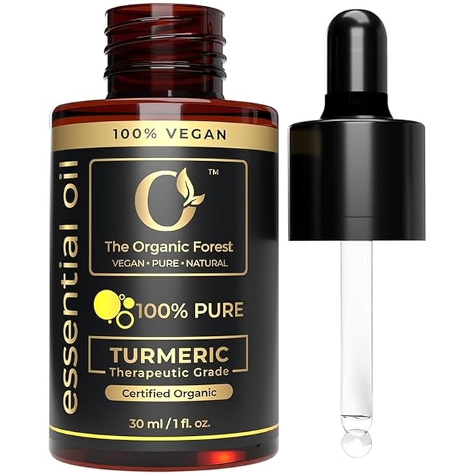 The Organic Forest Turmeric Essential Oil for Face Moisturizer & Skin Care - 30 ml