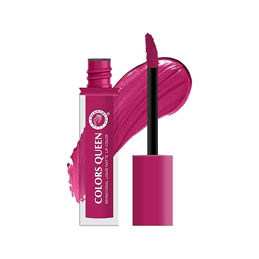 Colors Queen Sensational Liquid Matte Lipstick 17 Fuschia Pink - 7 gms