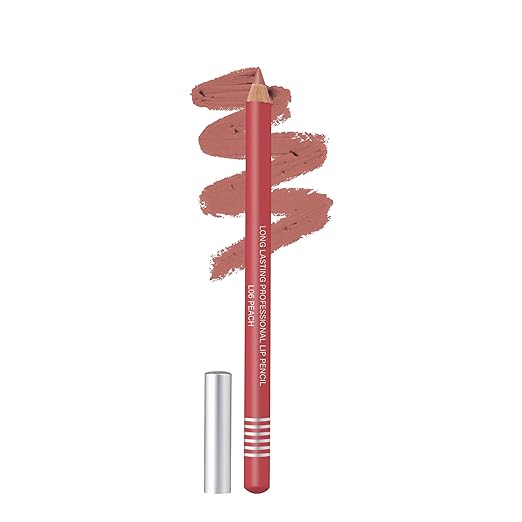 Colors Queen Matte Lip Liner Pencil For Professional Makeup L 06 Peach - 2 gms