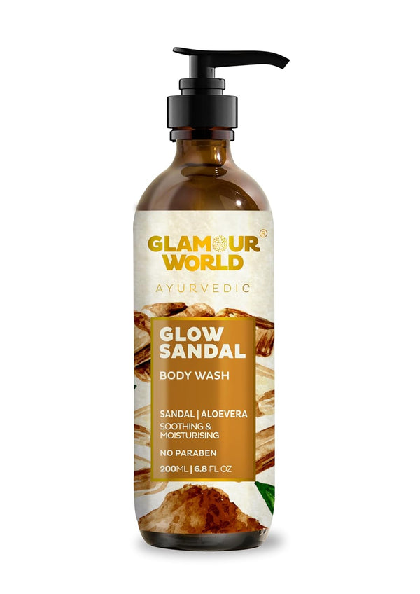 Glamour World Ayurvedic Glow Sandal Body Wash - 200 ml