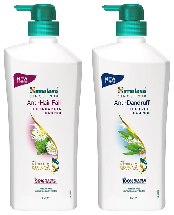 Himalaya Anti Dandruff Shampoo & Anti Hair Fall Shampoo with Bringaraja Combo