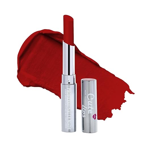 Beauty Berry Cute Lips Matte Lipstick Hot Red - 2.4 gms