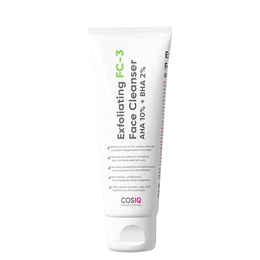 Cos-IQ Exfoliating Face Wash for Oily & Dry Skin - 100 ml