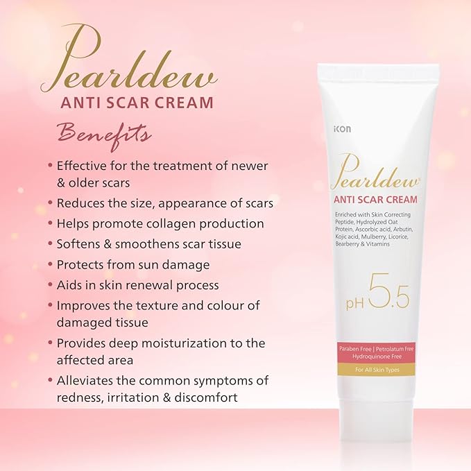 Pearldew Anti Scar Cream With Aloe Vera, Carrot, Bearberry - 25 Gms