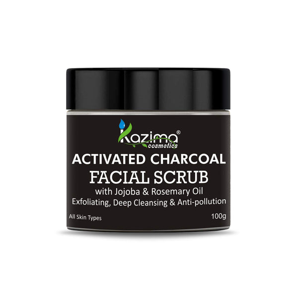 Kazima Activated Charcoal Facial Scrub - 100 gms