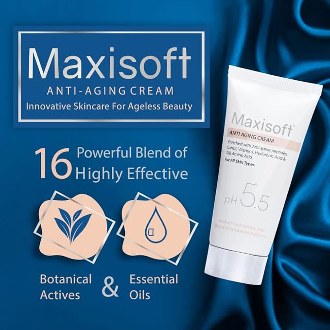 Maxisoft Anti Aging Cream for Men & Women| Face Cream for Normal, Dry & Oily Skin - 50 Gms