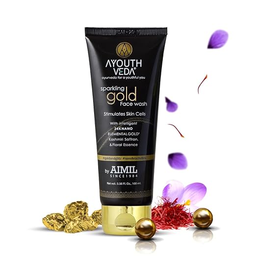 Ayouthveda Sparkling Gold Face Wash - 100 ml