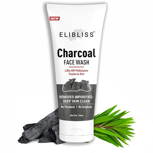 Elibliss Charcoal Face Wash - 75 ml