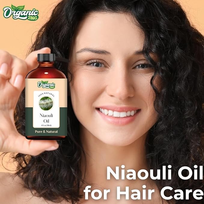Organic Zing Niaouli (Melaleuca Quinquenervia) Oil | Essential Oil for Skin Care & Hair Care - 118 Ml