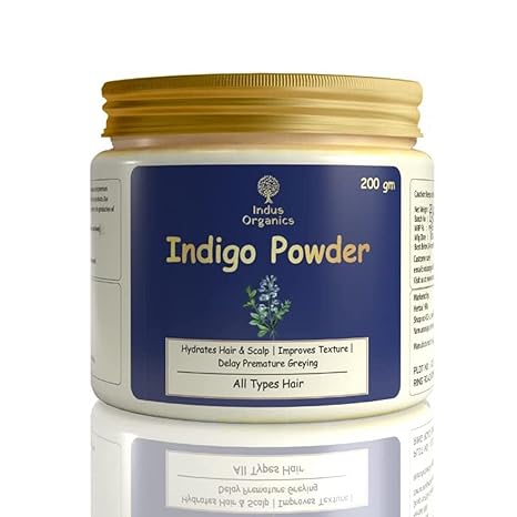 Indus Organics Indigo Powder for Hair Colour - 200 gms