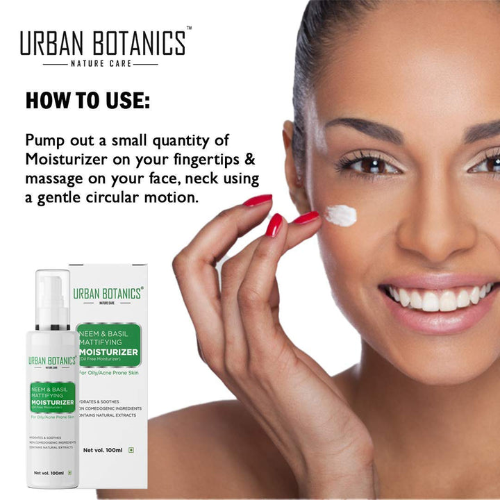 Urban Botanics Oil Free Moisturizer For Face - 100 ml