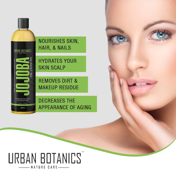 Urban Botanics Cold Pressed Jojoba Oil - 200 ml