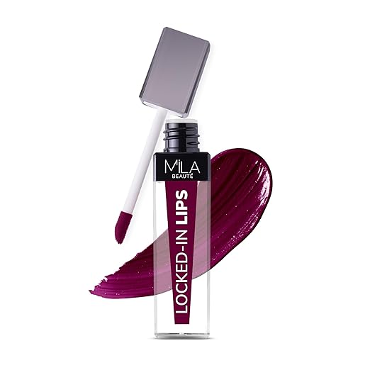 Mila Beaute Locked In Lips Transfer Proof Liquid Lipstick Blackcurrant Cake - 4.5 ml