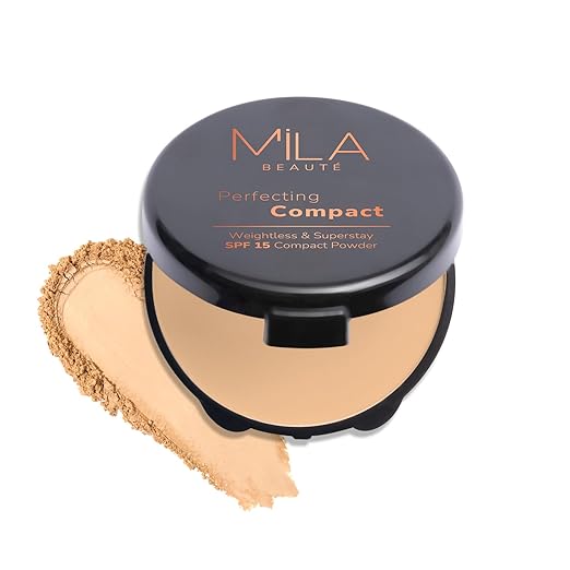 Mila Beaute Compact Powder Sand Beige - 16 gms
