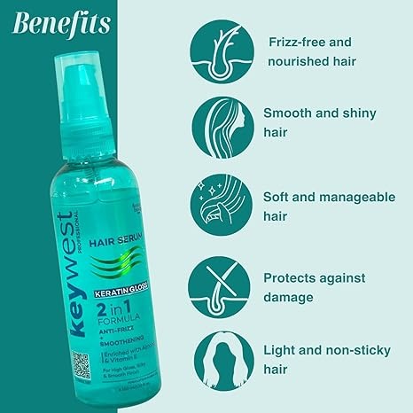 Keywest Professional Keratin Gloss Hair Serum - 100 ml
